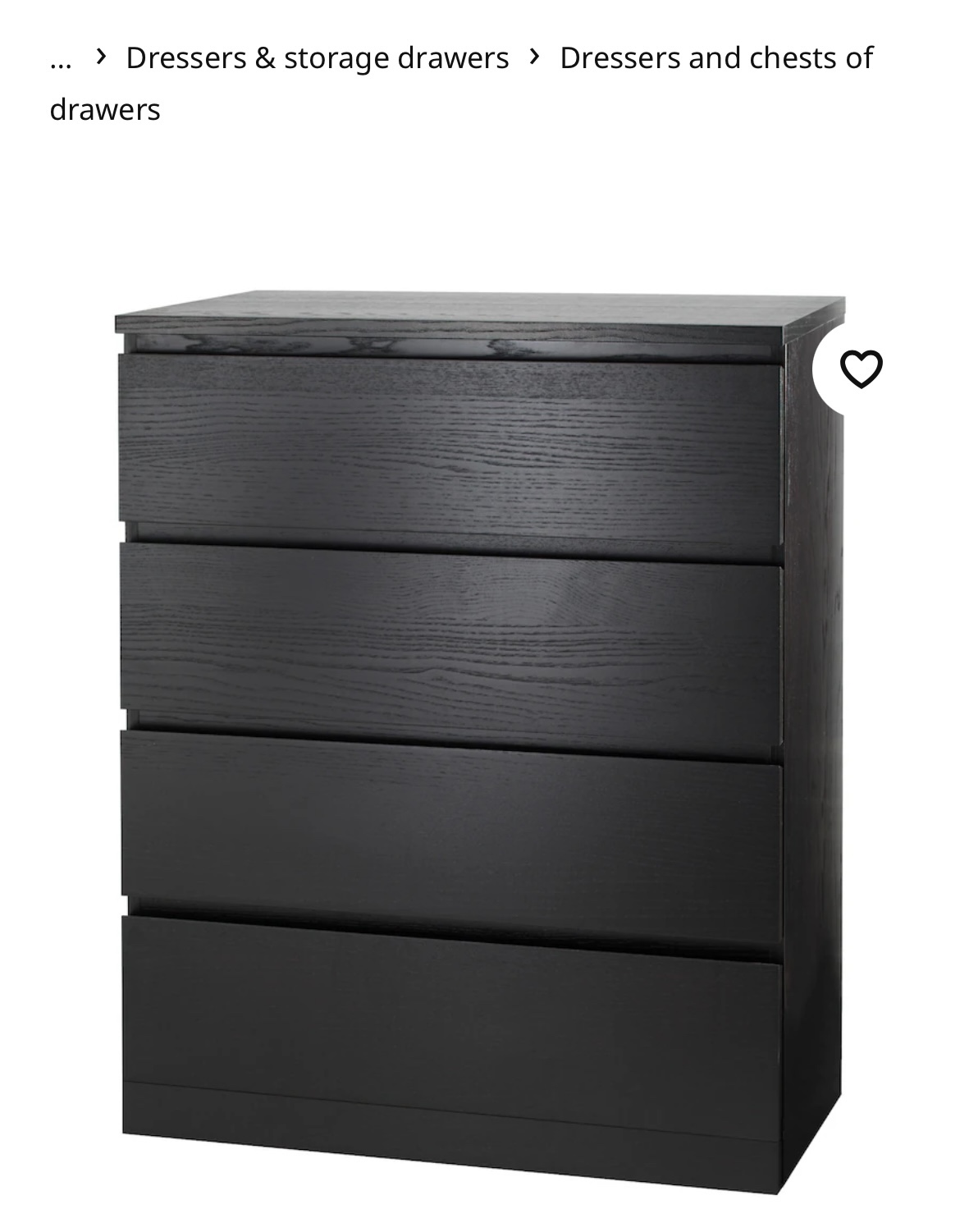 Malm 4 drawer chest - brand new - in box