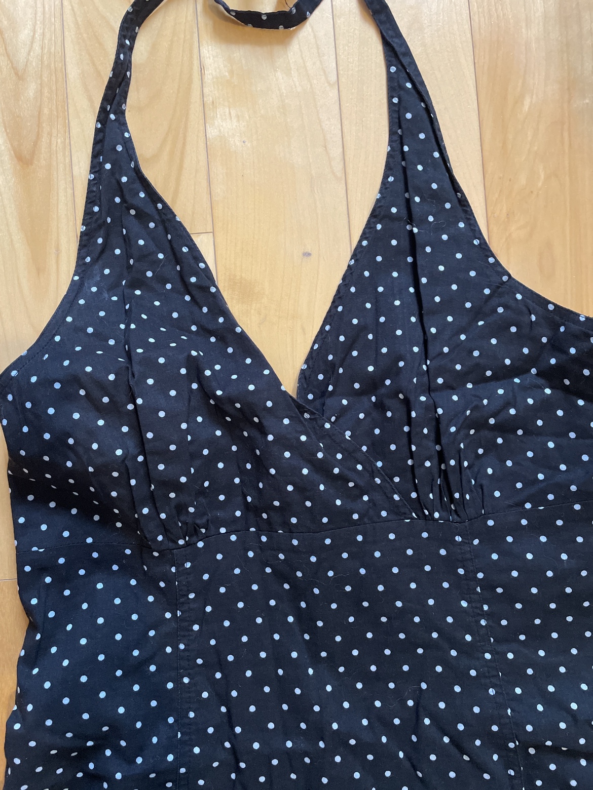 Summer cotton polka dot dress - photo 2