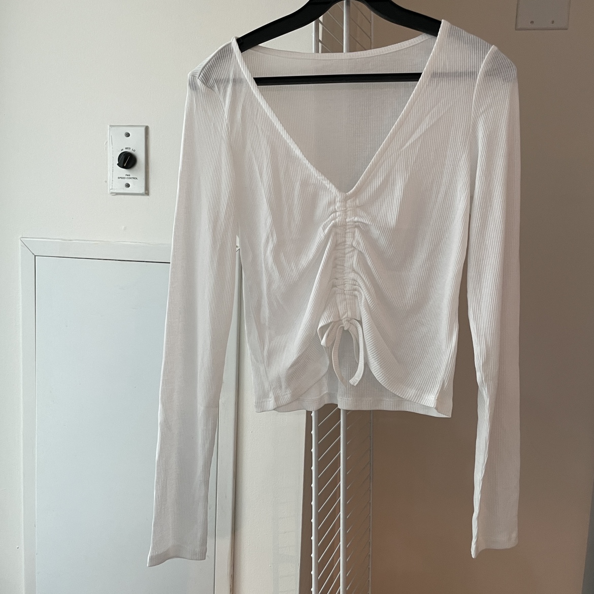 NEW Shein drawstring front crop top image indicator(2)