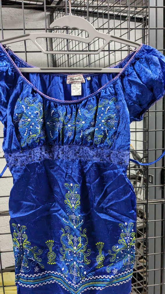 Soulmates satin and beaded top