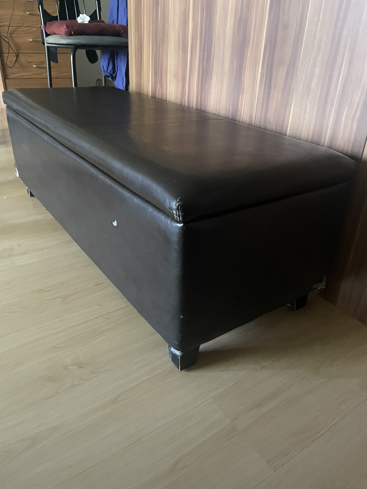 Brown ottoman