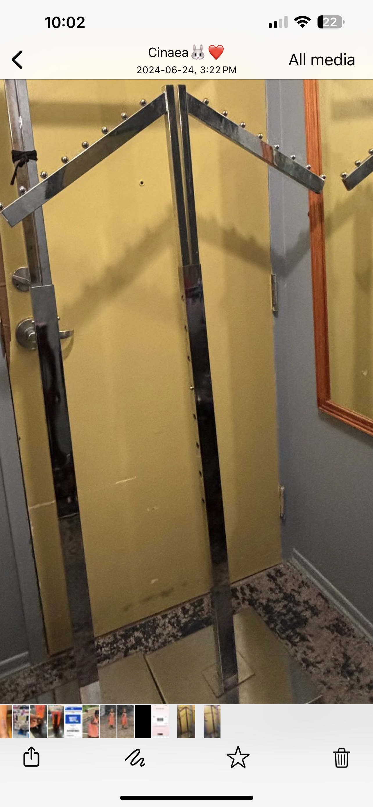 Metal  store type hangers for large space/ closet image indicator(2)