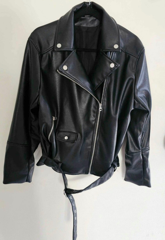 Womens  lack leather jacket