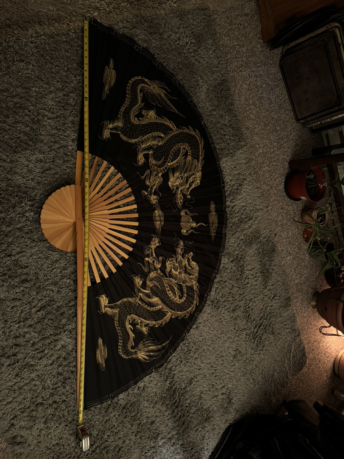 Large decorative Chinese fan - photo 4