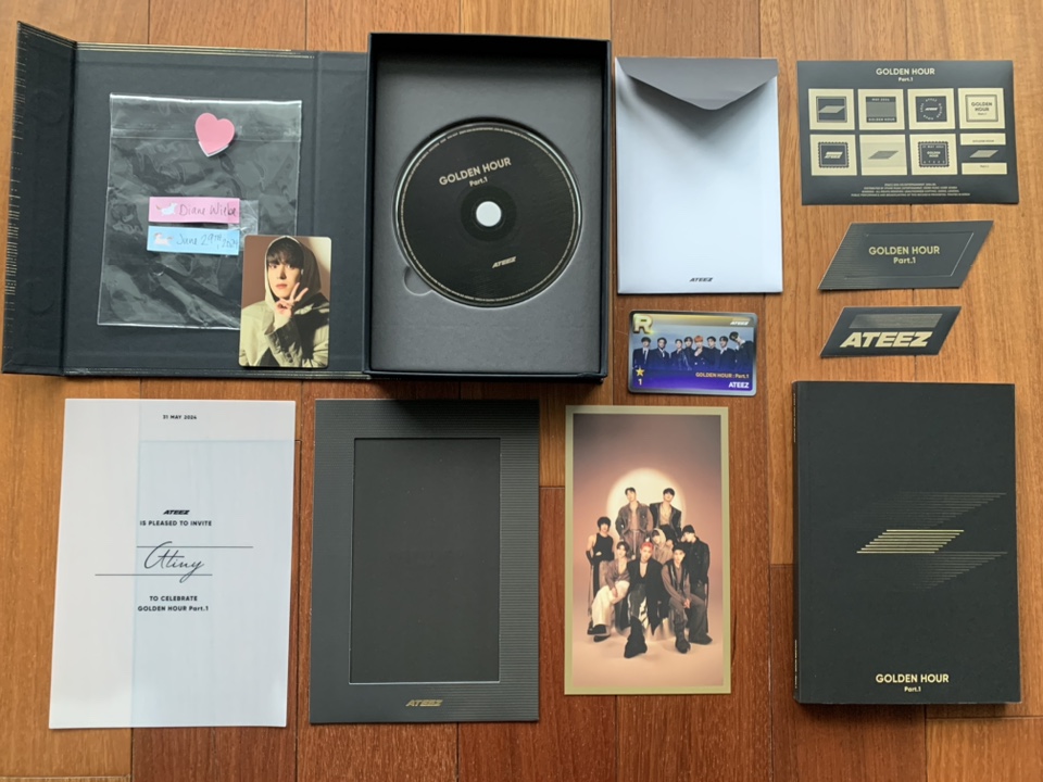 ATEEZ “Golden Hour Part.1” Yunho PC, NO POSTCARD (Golden Hour) image indicator(2)