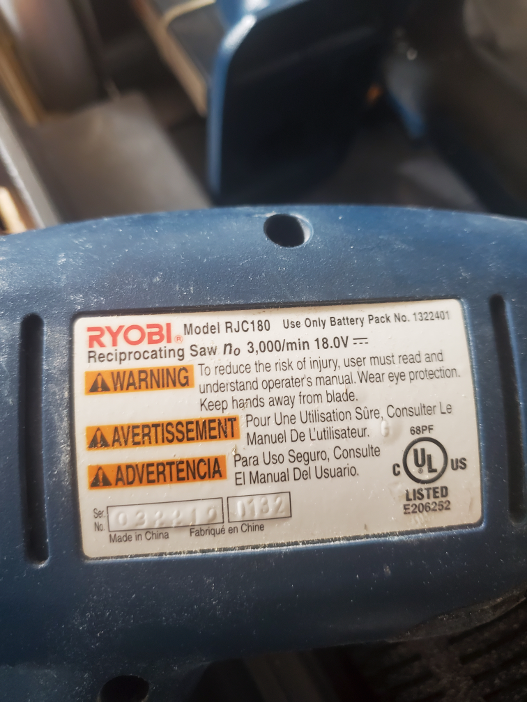 Ryobi 5 1/2" Cordless Circular Saw Recriprocating 18v Set image indicator(7)