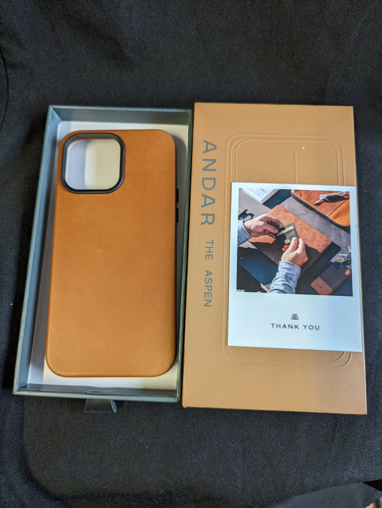 Andar The Aspen iPhone 14 Pro Max Camel Tan phone case image indicator(2)