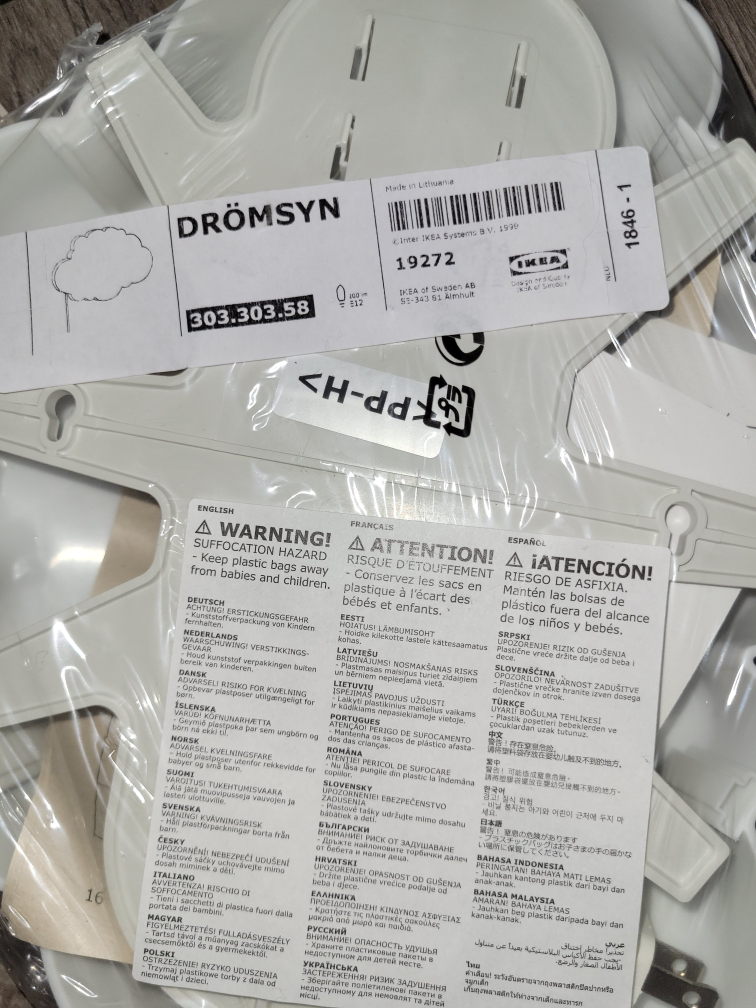 Ikea Cloud Lights (2 with 1 pack of light bulbs) 🧡 - photo 2