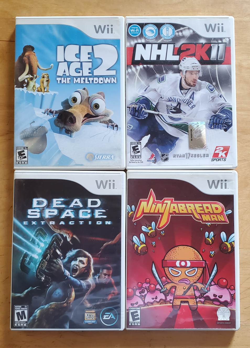Set of 4 Nintendo Wii games