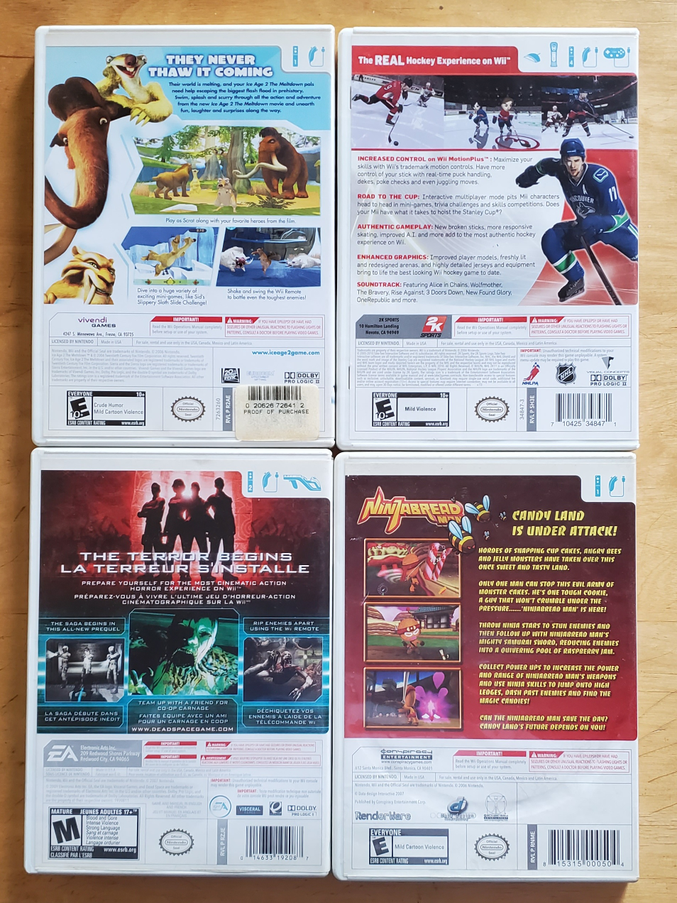 Set of 4 Nintendo Wii games image indicator(2)