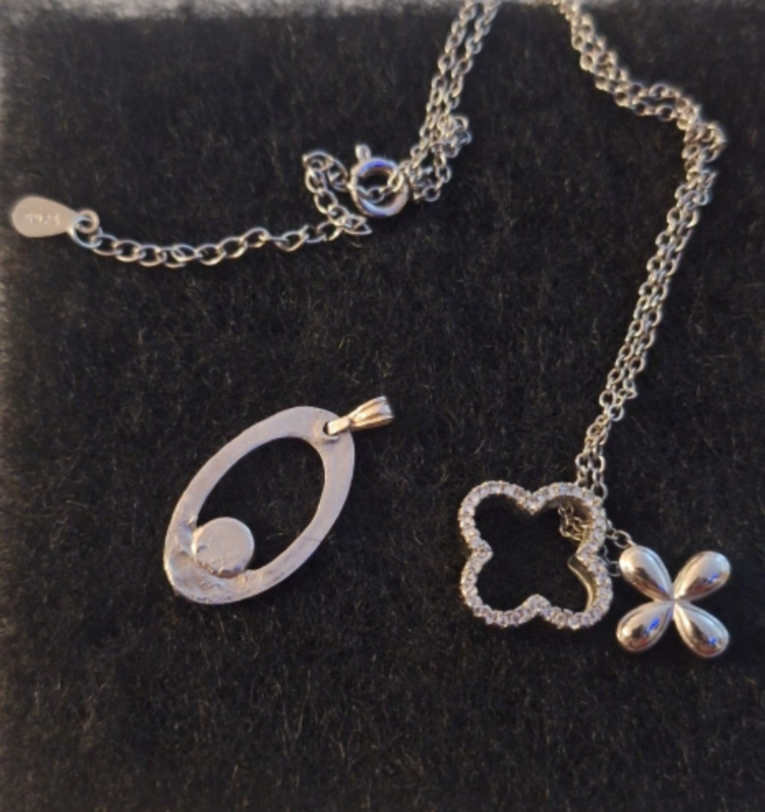 One Silver Pendant & Silver Necklace image indicator(2)