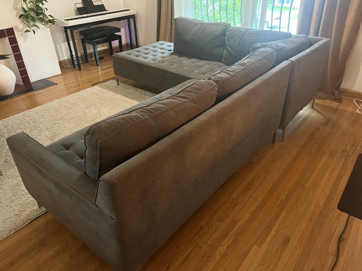 Grey Sectional Sofa - photo 2