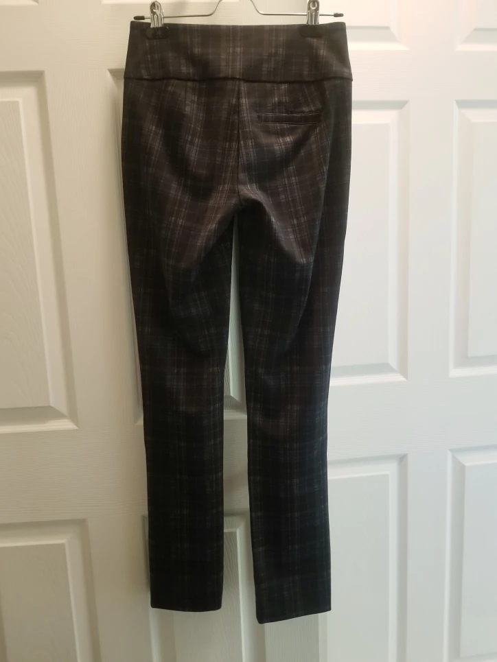 Plaid Black & Grey Pants - Slim Fit Size 3-4 image indicator(2)