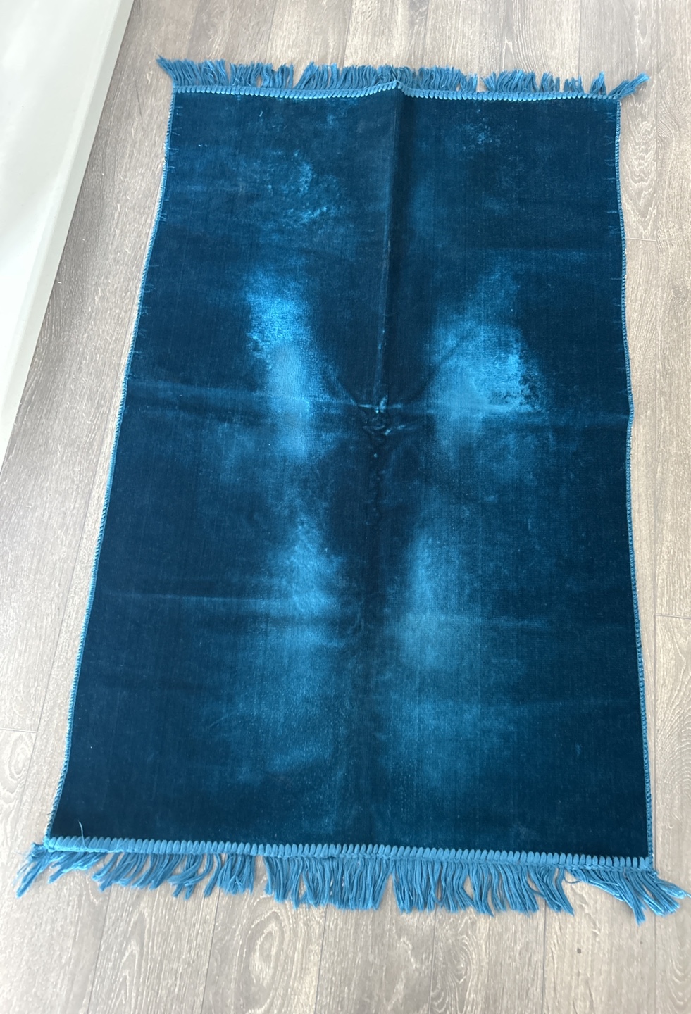 Turkish Islamic Velvet Prayer Rug