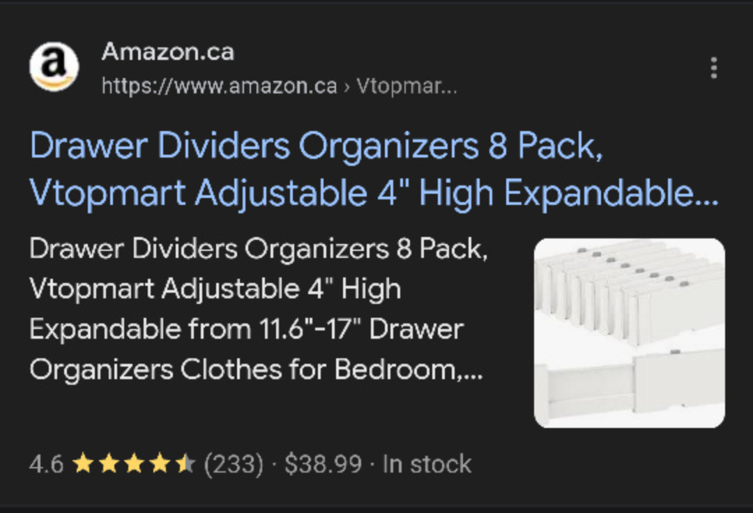 Drawer Dividers Organizer 8 Pack - photo 2