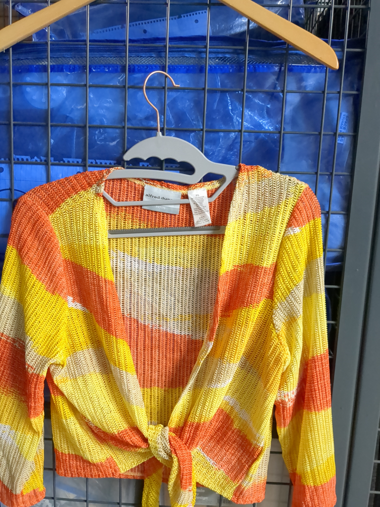 Multi color crop sweater petite small