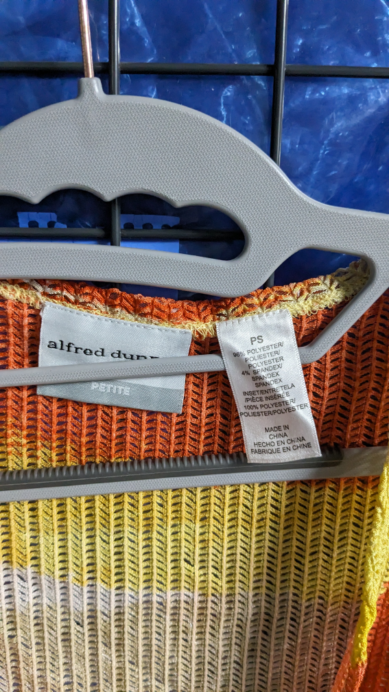 Multi color crop sweater petite small - photo 3