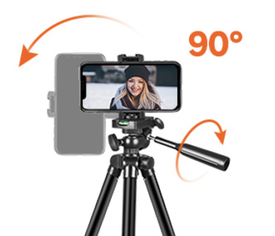 UBeesize Phone Tripod ( 50’’ Extendable ) with remote control image indicator(9)