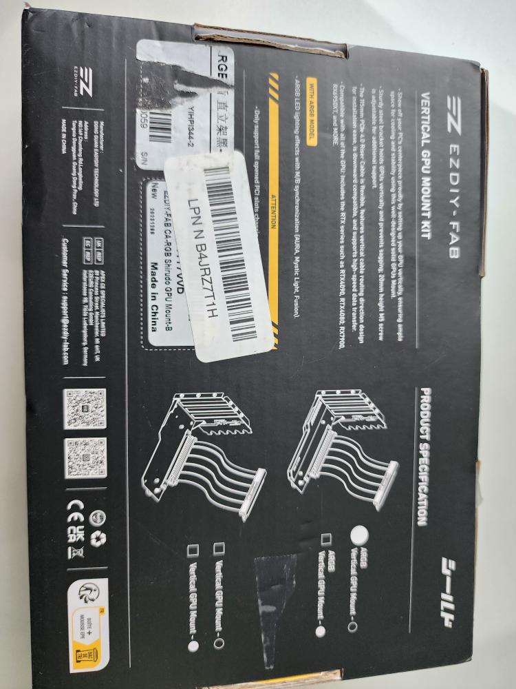 RTX GPU Vertical Mount black image indicator(3)