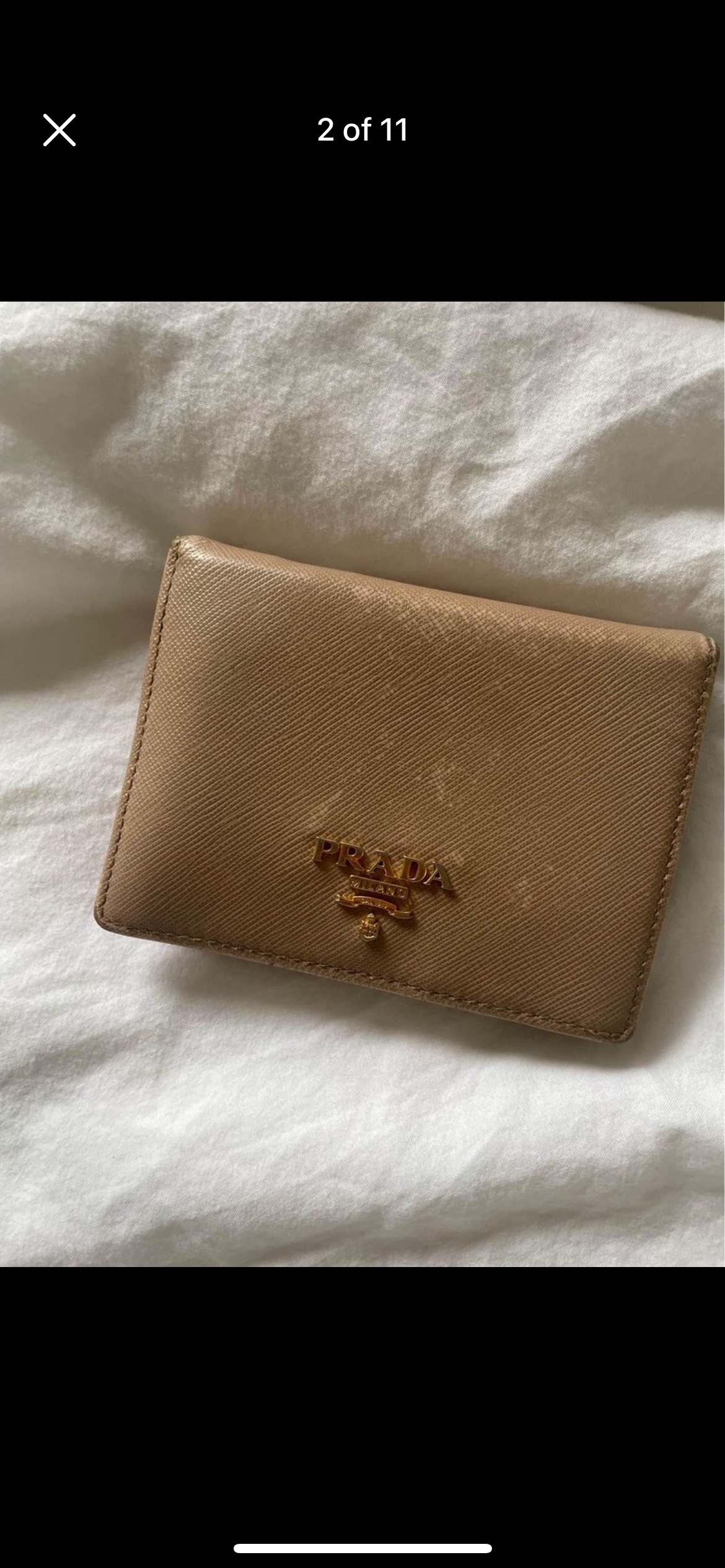 Prada Saffiano leather wallet thumbnail