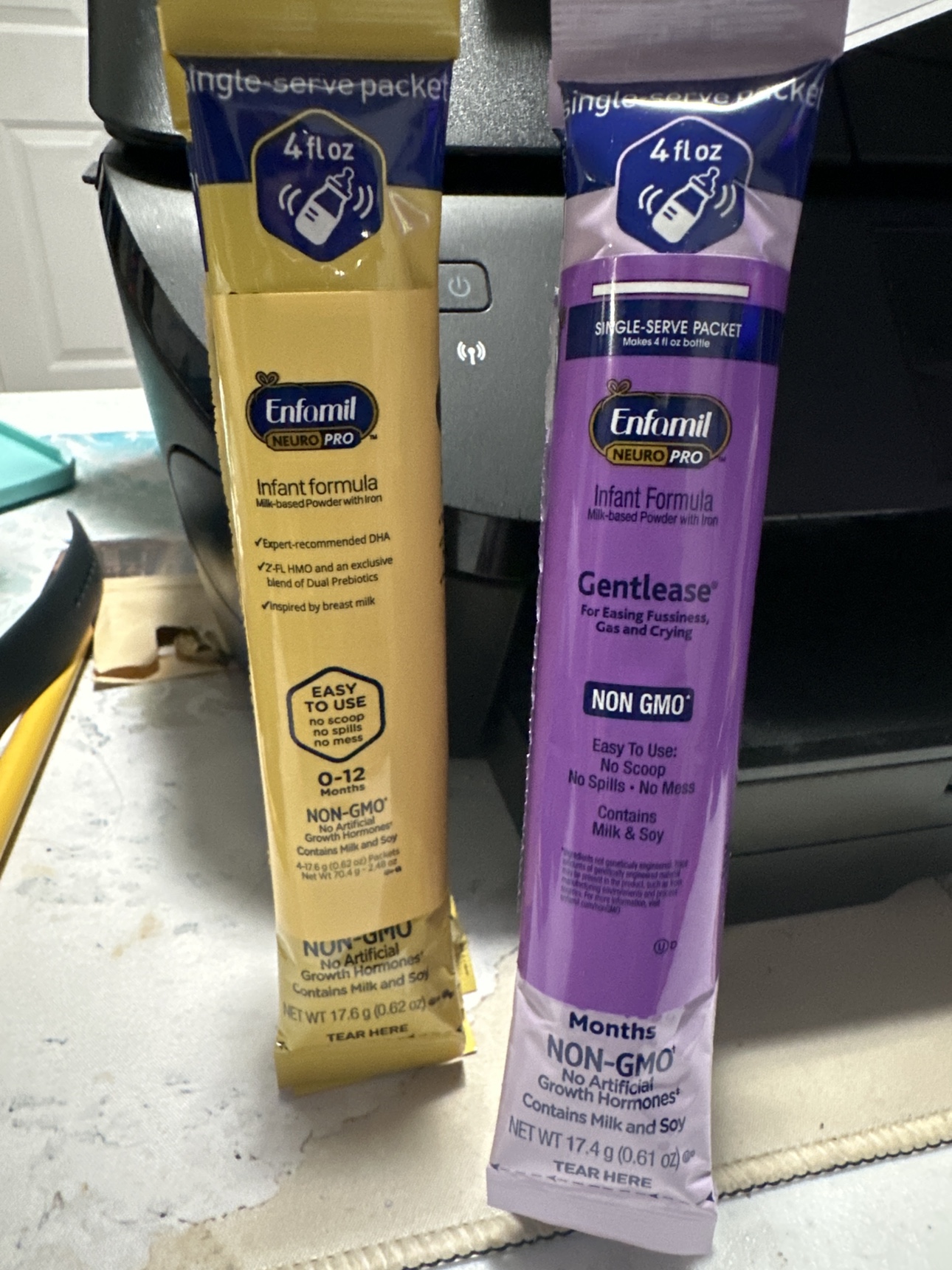 Single serve enfamil