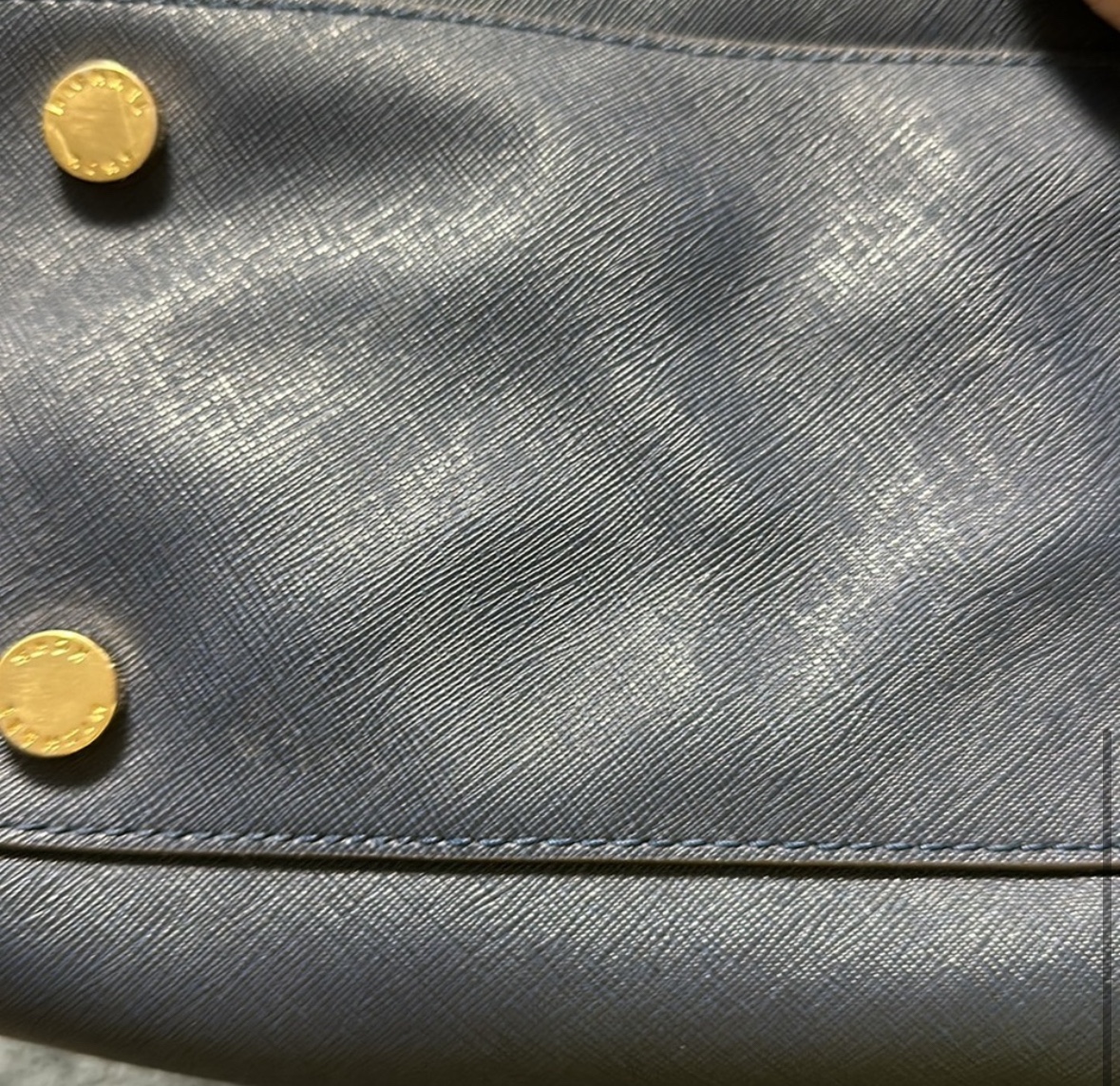 Michael Kors Blue Saffiano Leather Large Selma Satchel - photo 4