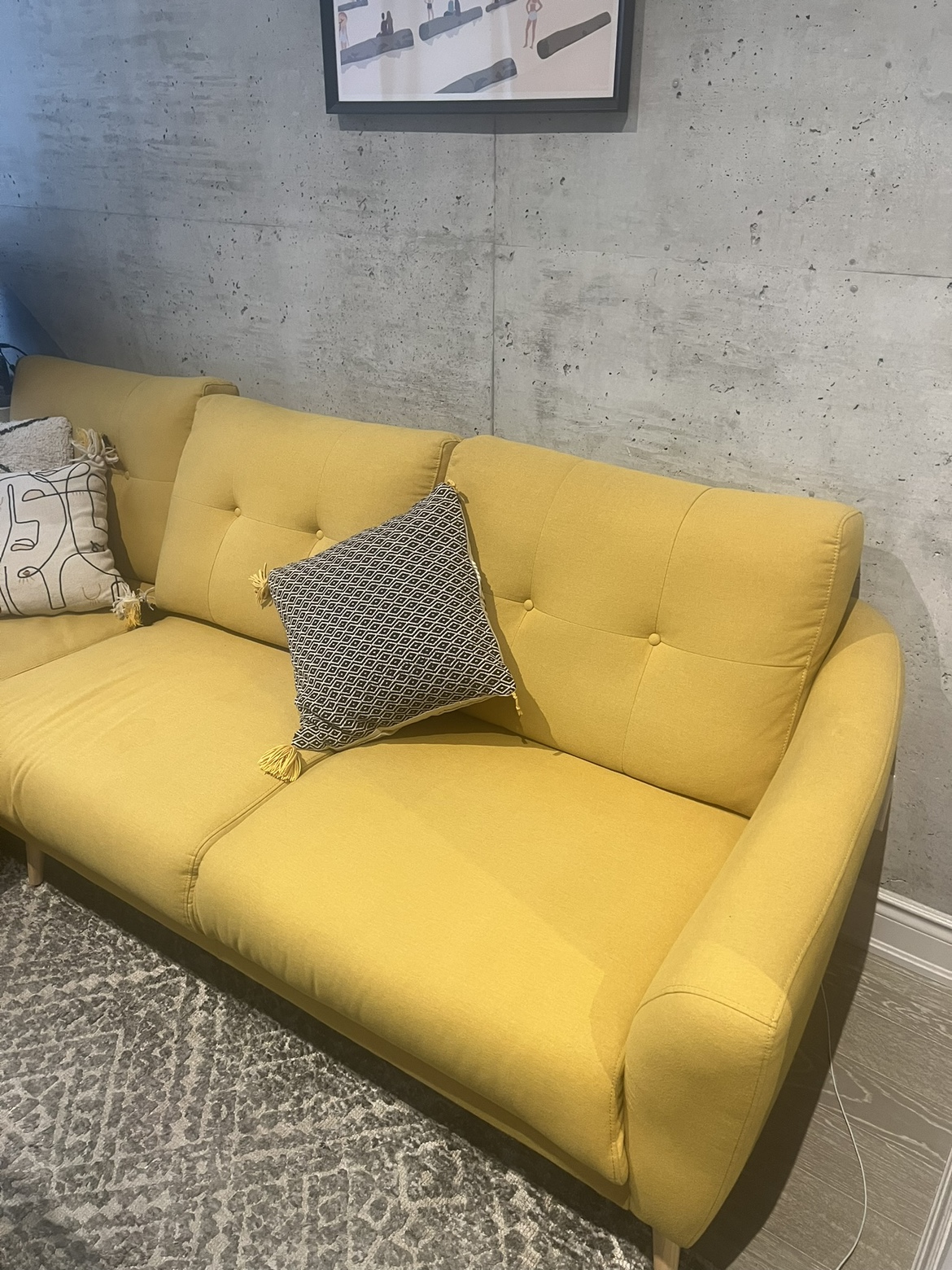 Yellow Sofa | Left-Facing Sectional | Fany Structube - photo 4