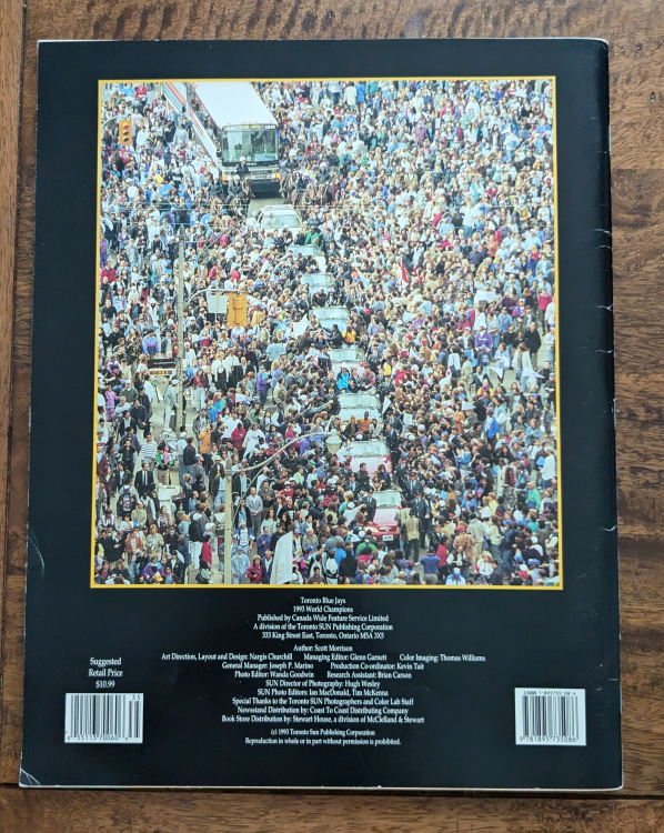 Back 2 Back Toronto Blue Jays 1993 commemorative program image indicator(2)