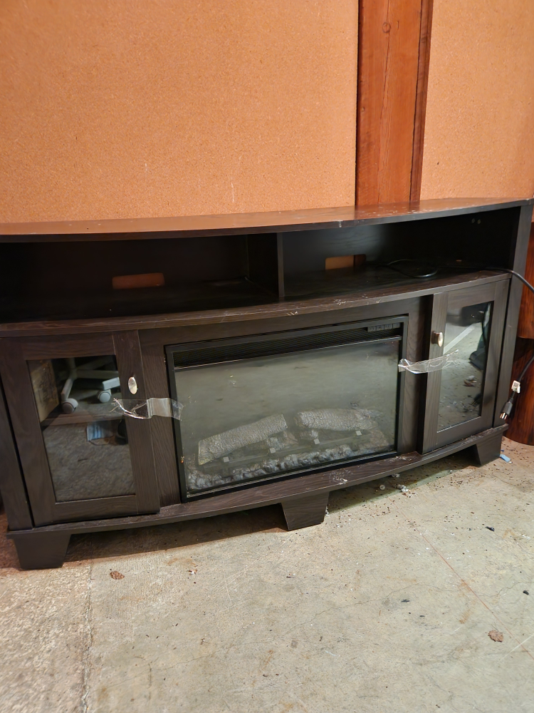 Fireplace TV stand