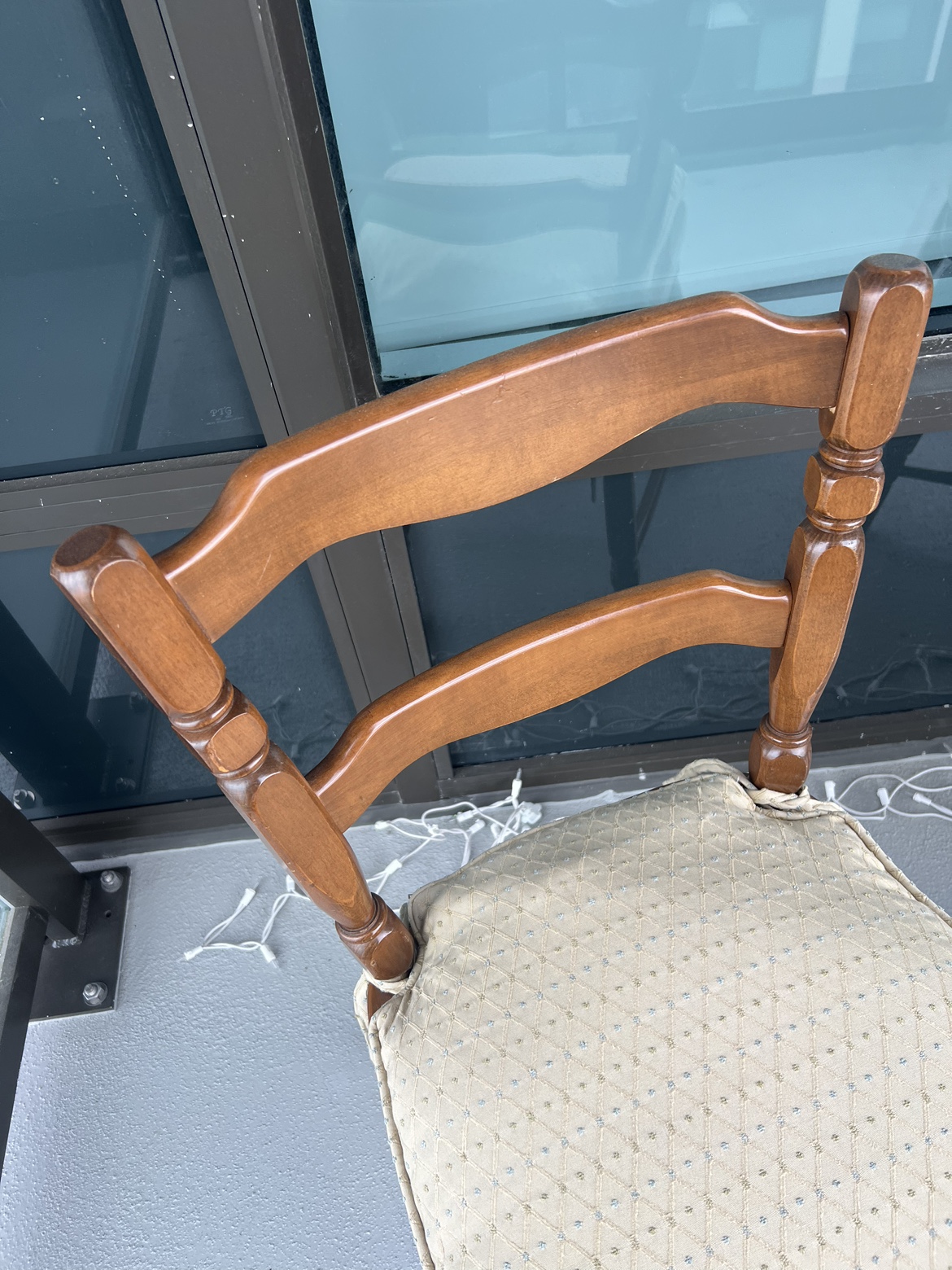 Outdoor vintage coffee table & chair set of two - photo 5