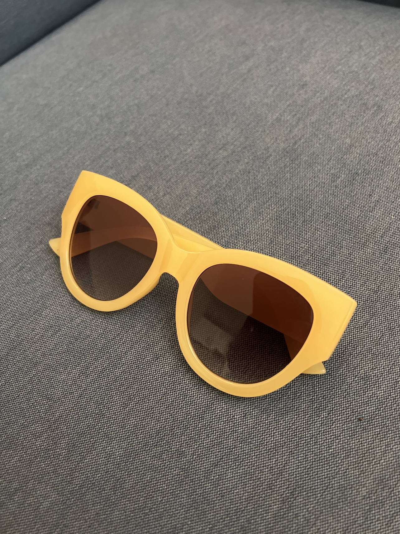 Light yellow sunglasses