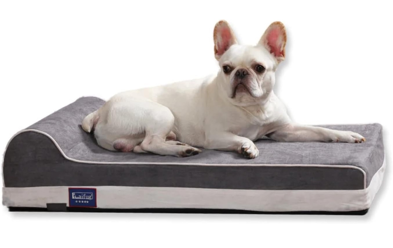 Laifug Orthopedic Dog Bed with Pillow