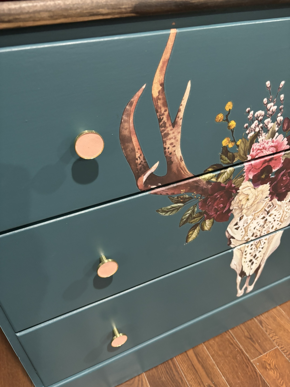 Teal bohemian dresser image indicator(2)