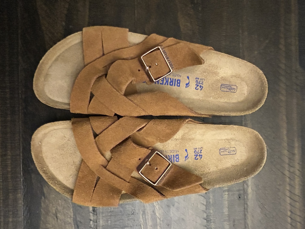Birkenstock unisex Lugano suede leather mink 42 NEW image indicator(8)