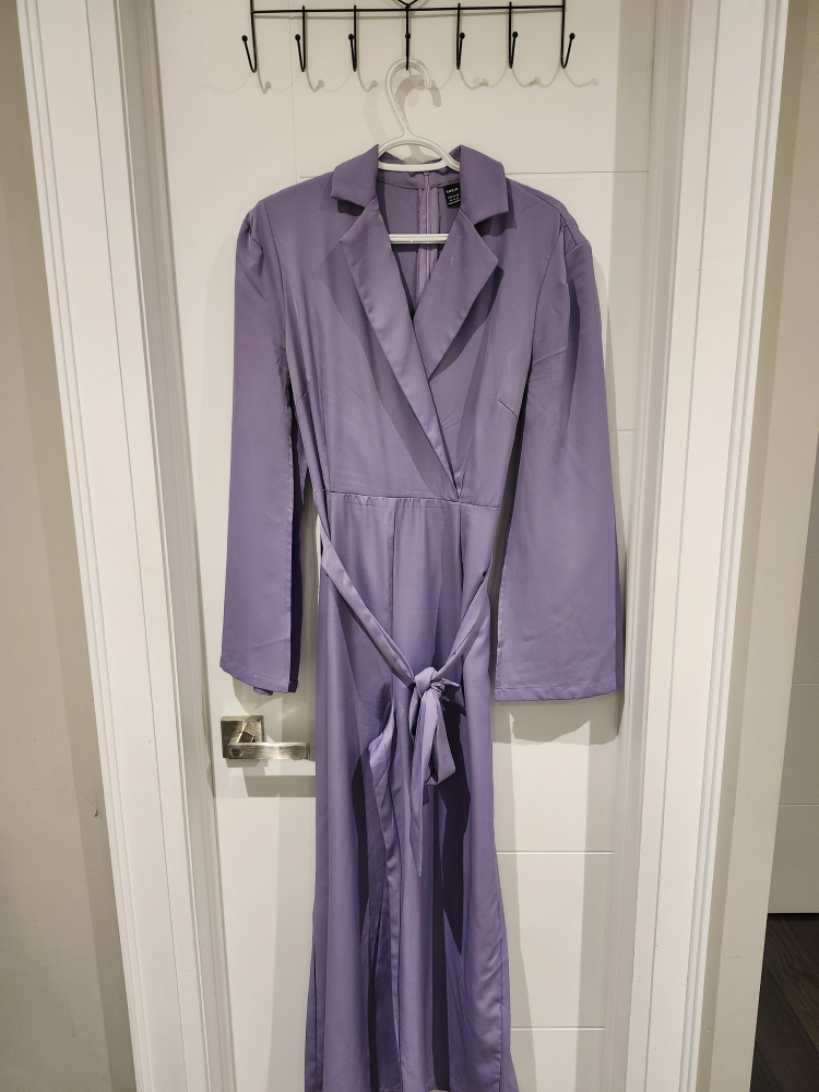 Sleek Purple Jumpsuit