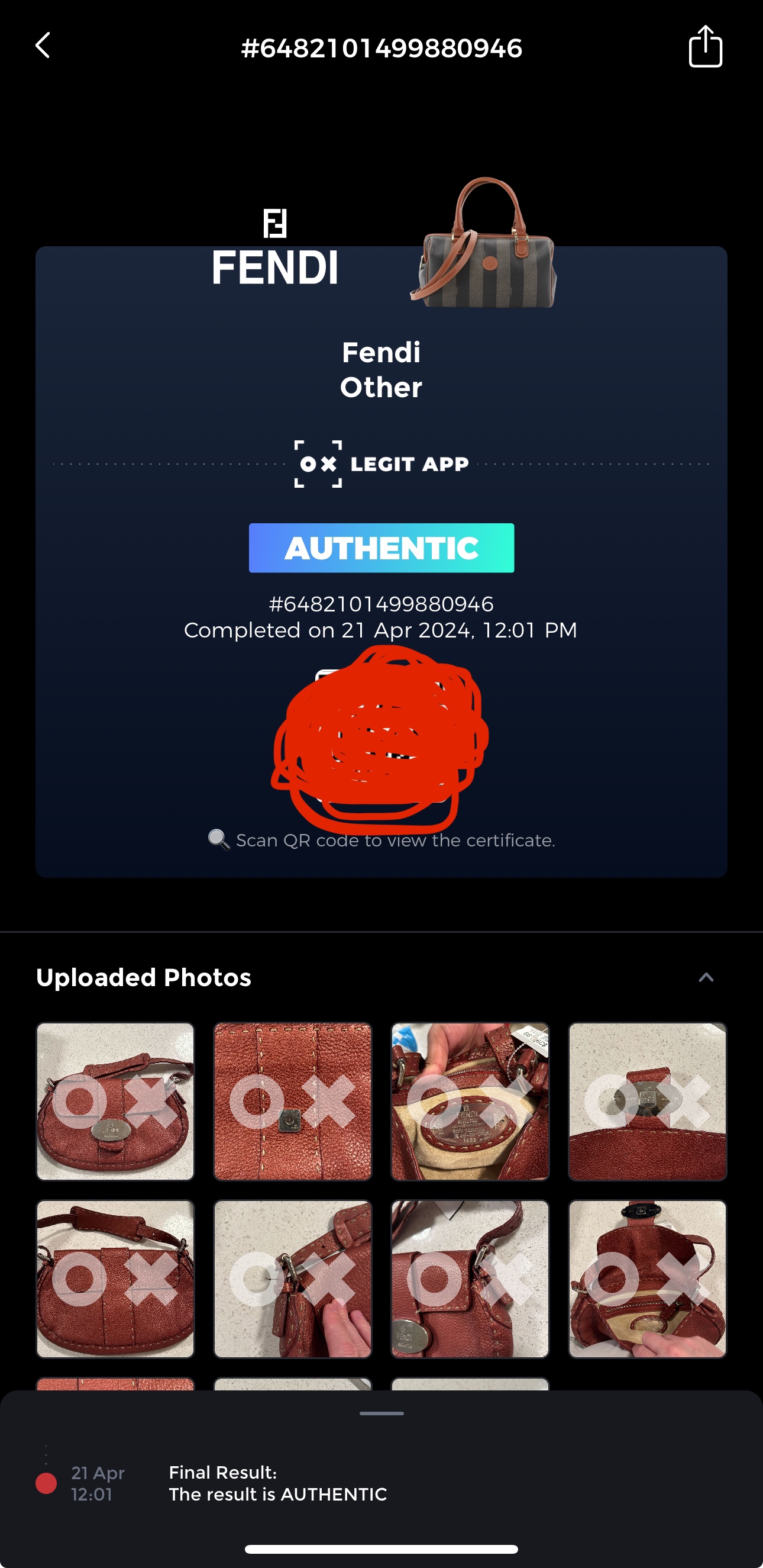 Fendi Selleria shoulder bag - retail: $1000 image indicator(5)