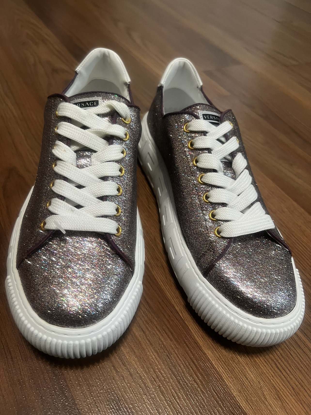 New VERSACE Glitter Sneakers UNISEX image indicator(4)
