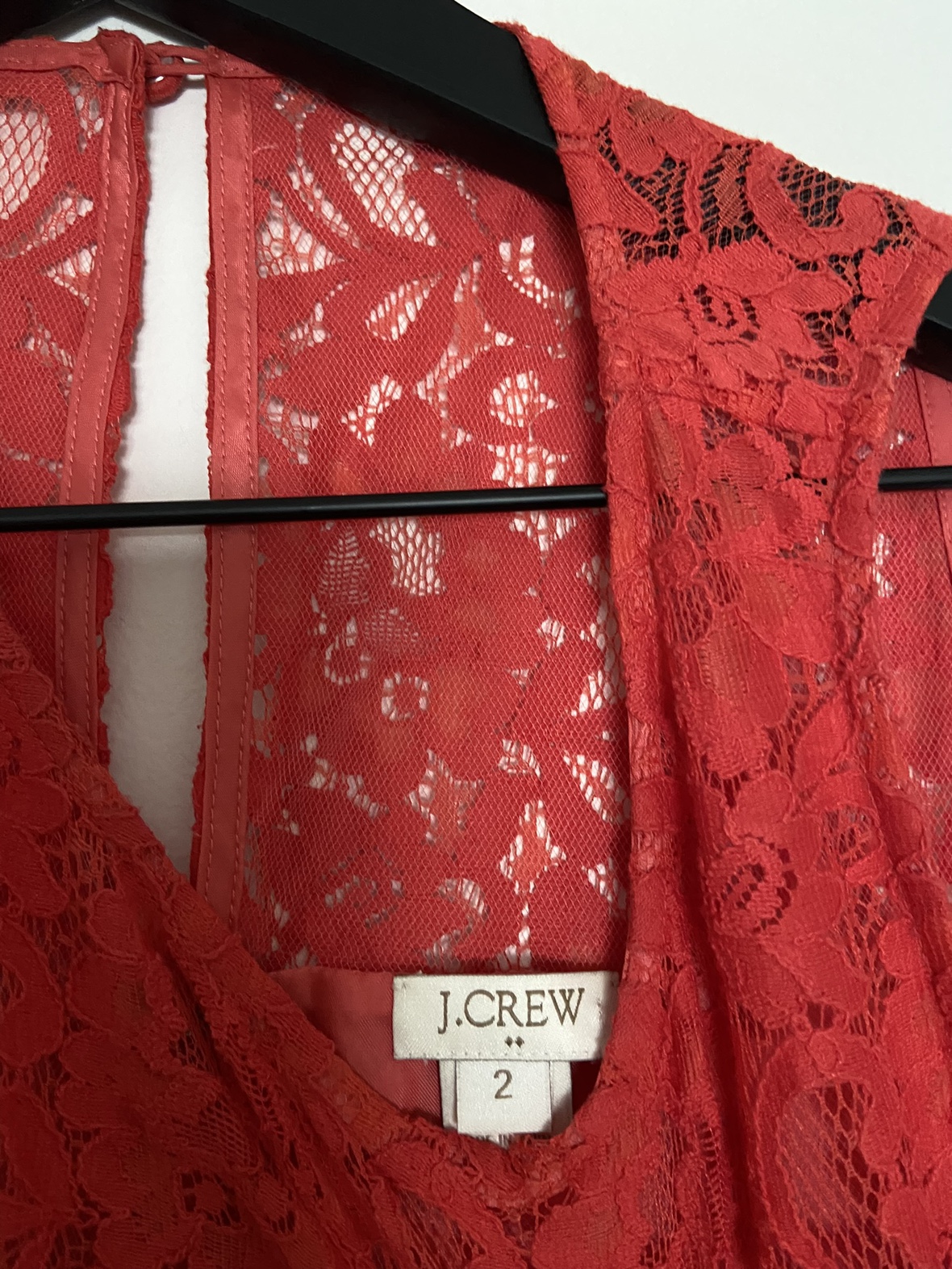 J.Crew lace red dress - photo 4