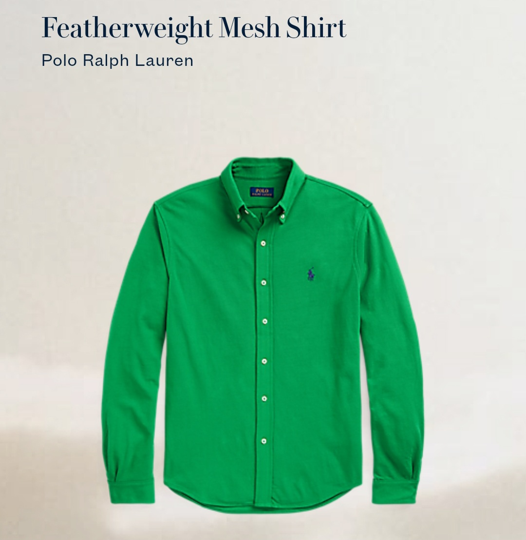 MEN'S POLO SHIRT ( Featherweight Mesh Shirt ) thumbnail