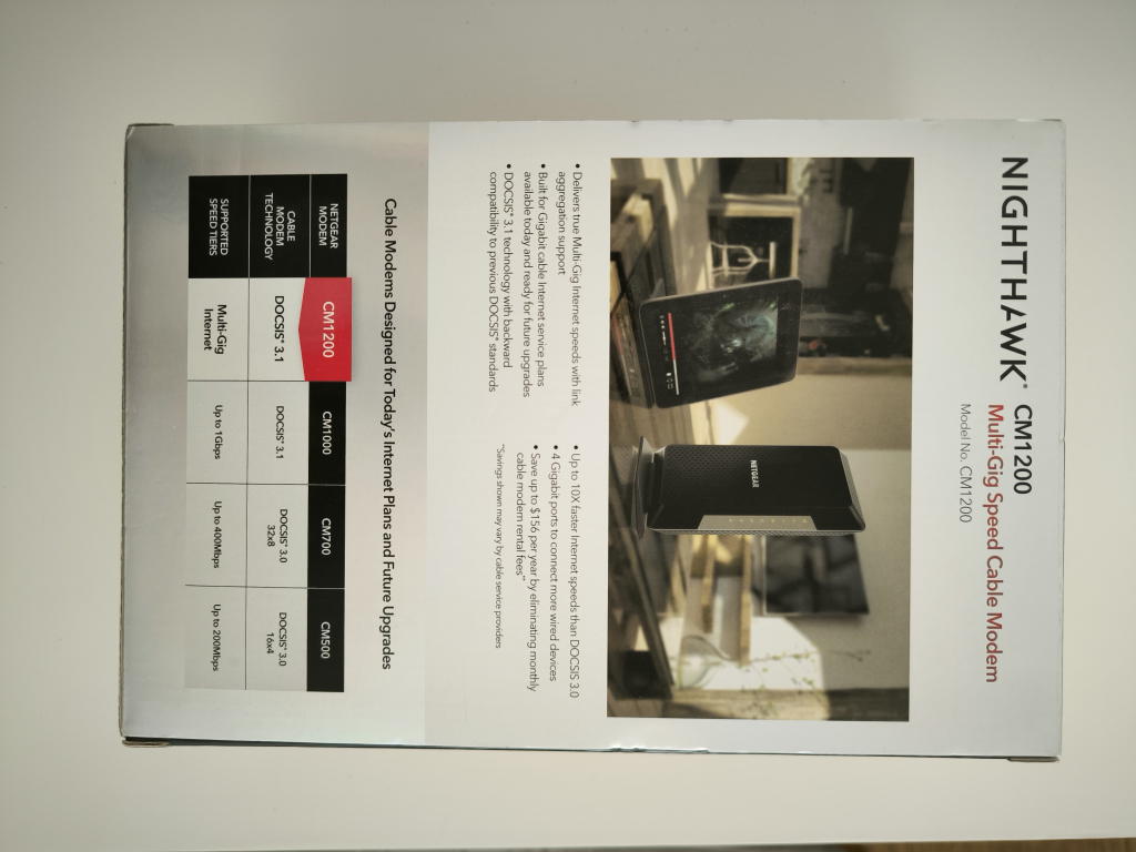 Modem Netgear Nighthawk CM1200 Docsis 3.1 - photo 3