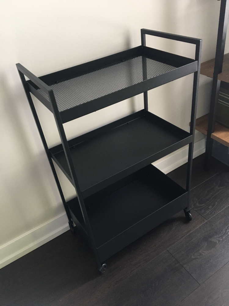🧡 IKEA Utility / Bar Cart Black - NISSAFORS thumbnail