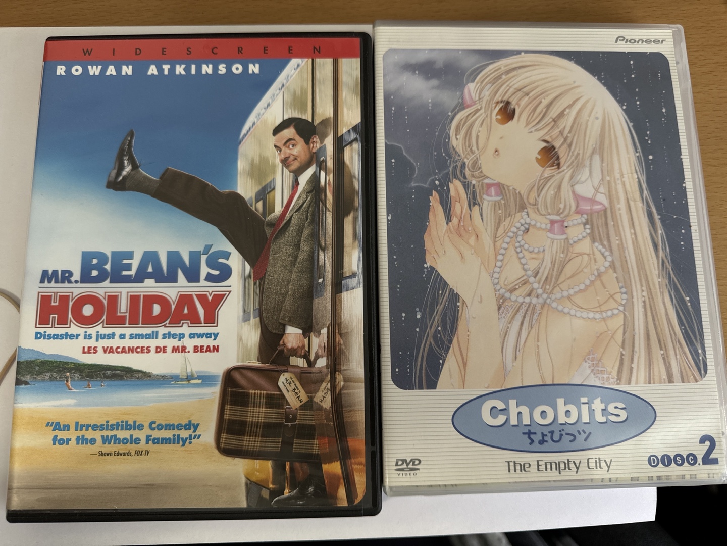 Mr Bean and chobits DVD