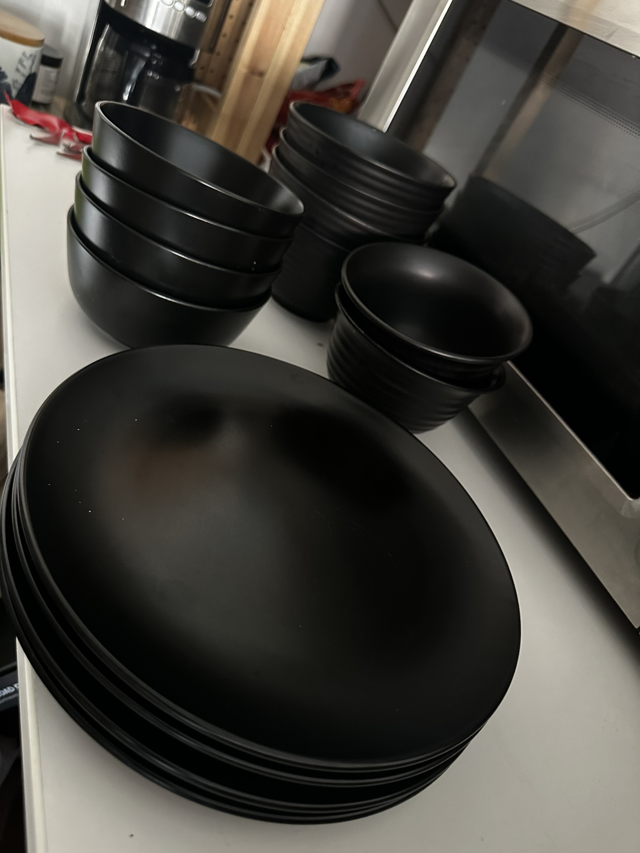 Mix black dining ware