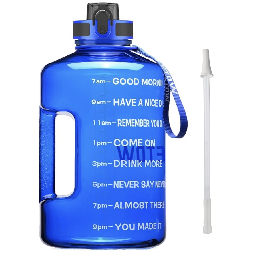 ETDW Gallon Water bottle with removable straw thumbnail