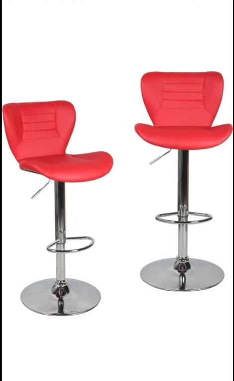Beautiful Bar Stools Set of 2- Red
