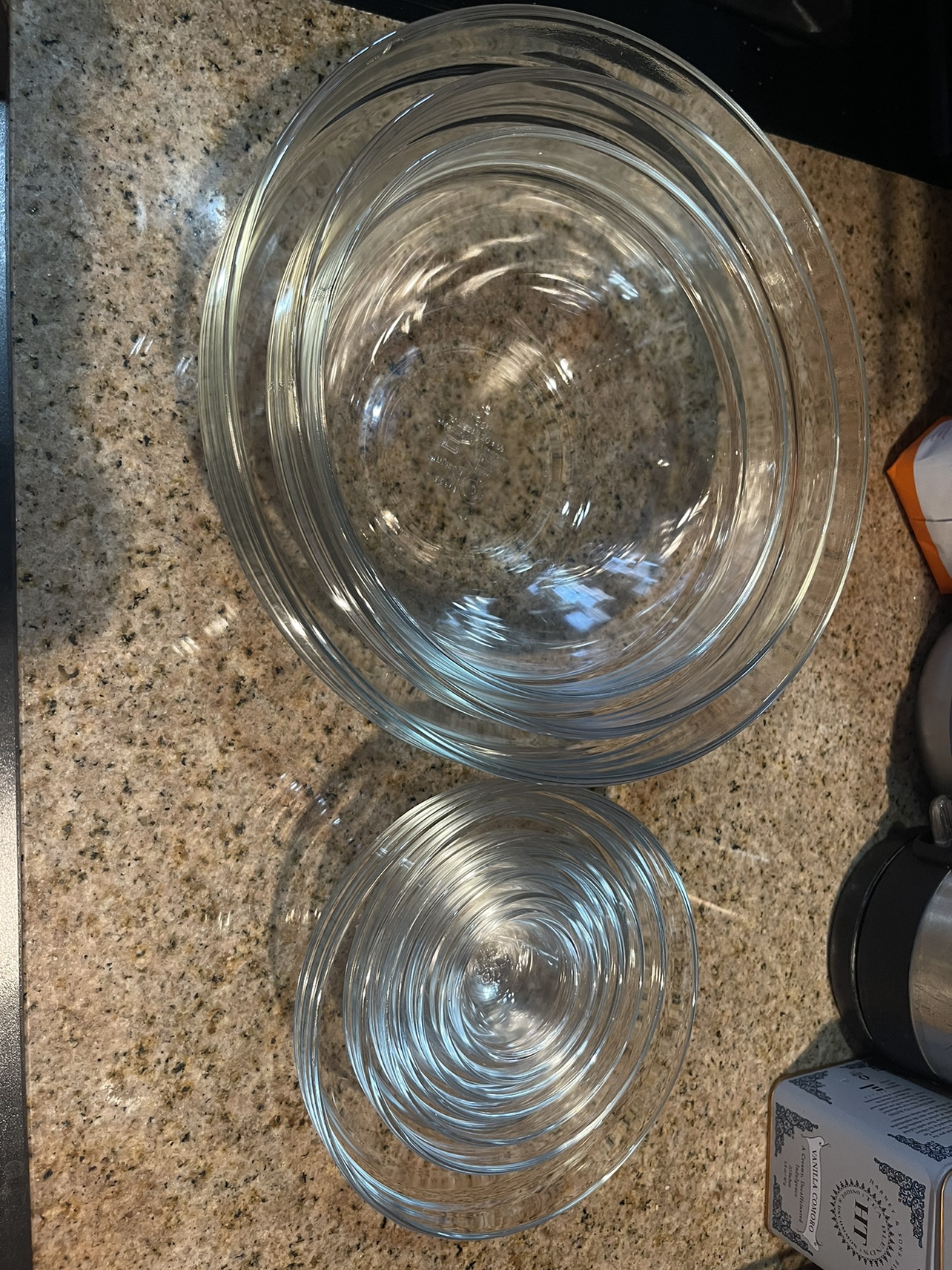 Glass bowls set of 10 (w measure in oz) - photo 3