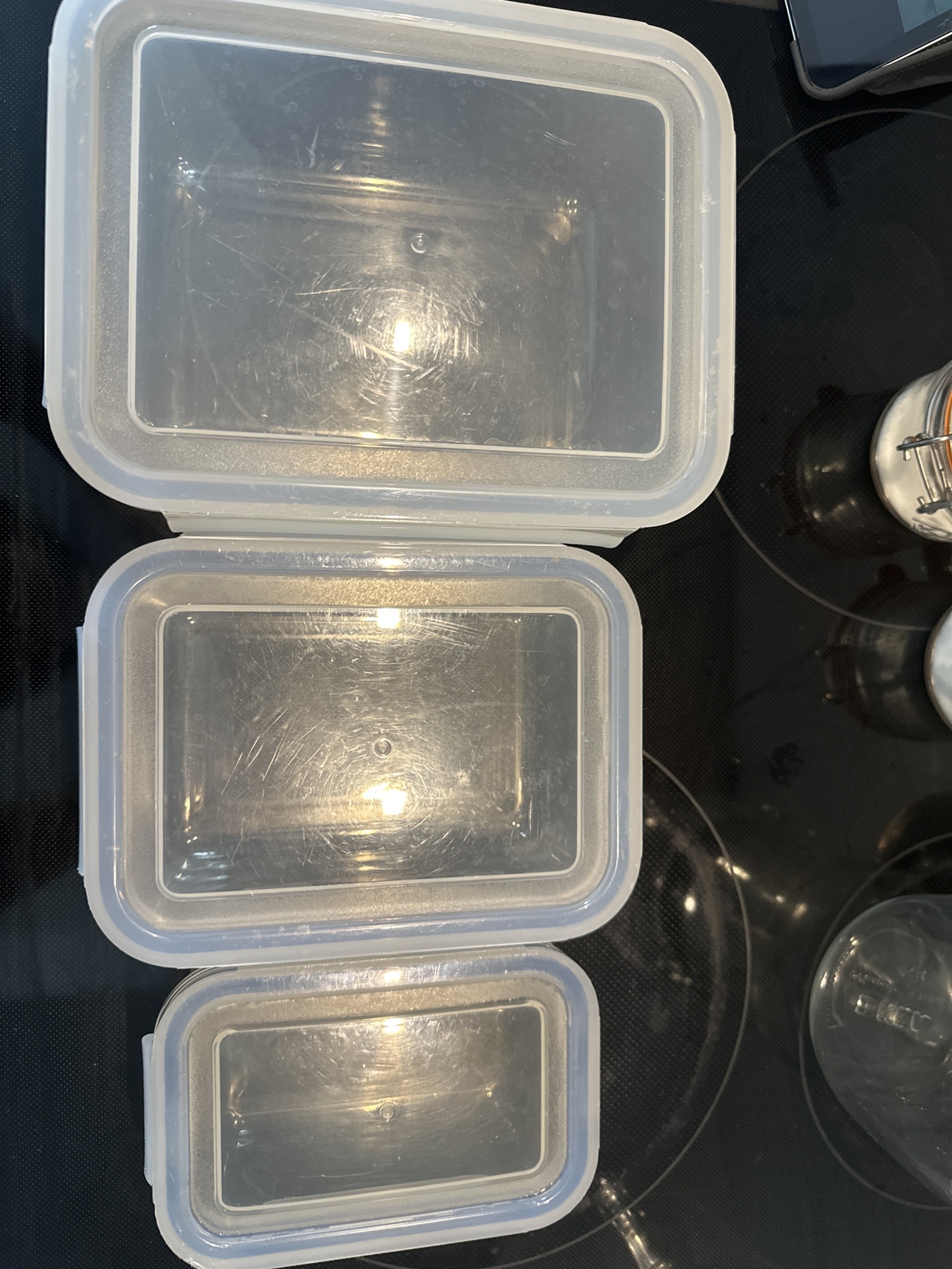 Set of 3 Glass containers thumbnail
