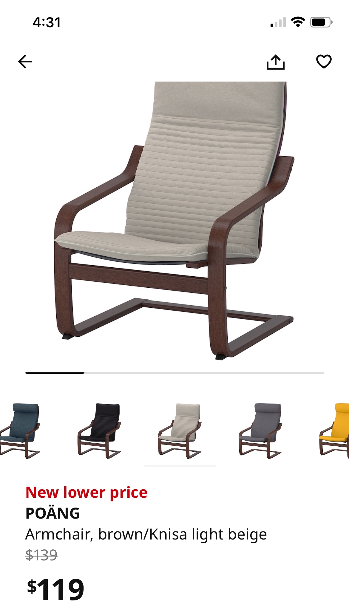Ikea poang chairs