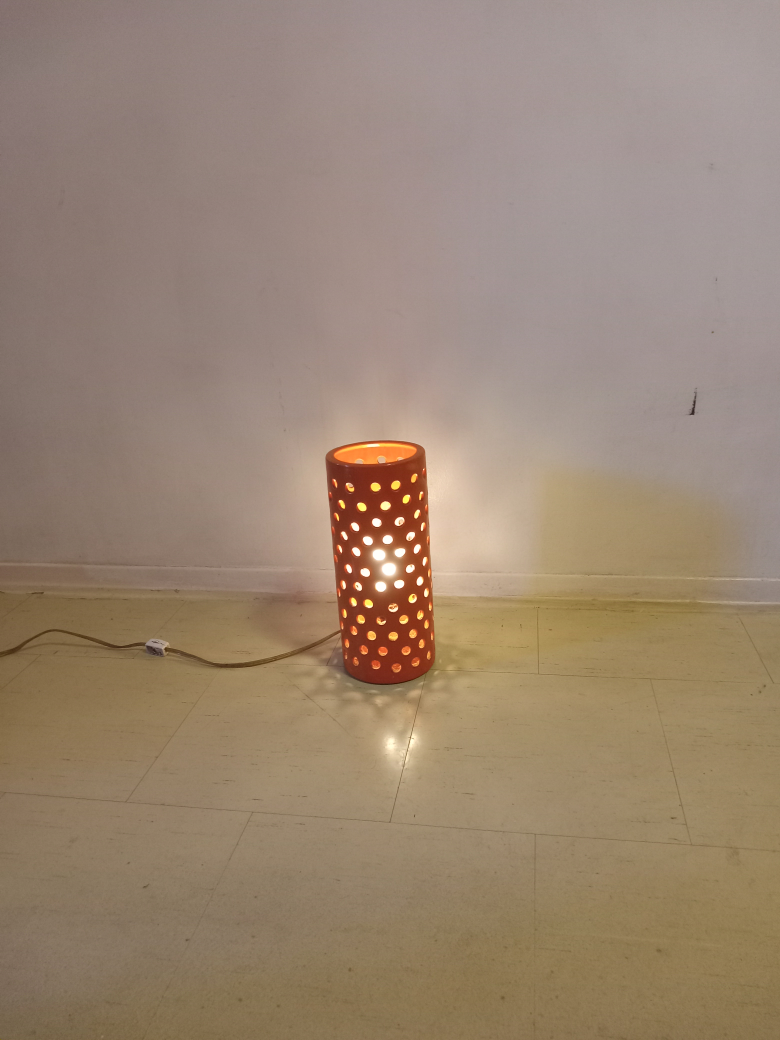 Orange polka-dot lamp - photo 2