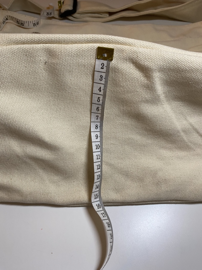 Large canvas messenger bag, fits laptop, completes cute outfits💫 image indicator(4)